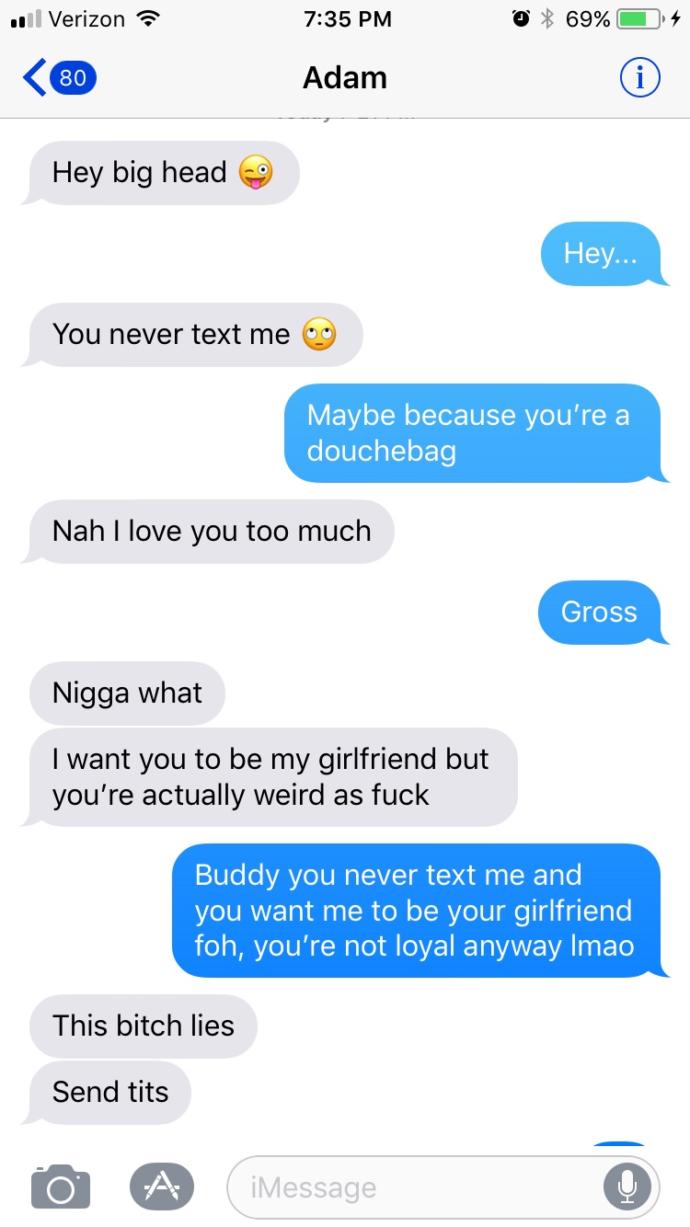 Guy who liked me for a while won’t take no for an answer?