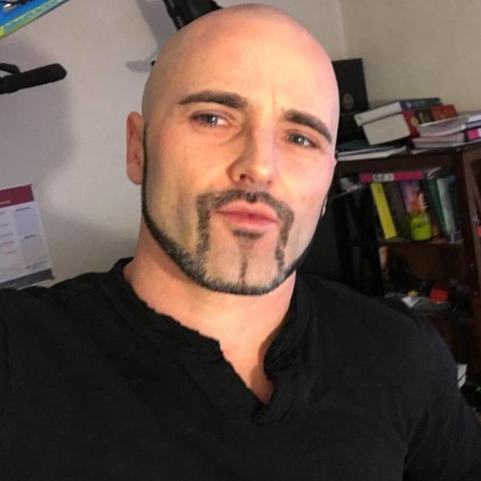 Ladies which look is best on me (various facial hair or no hair styles, thinning head hair or shaved - face & head hair are either peppered or dyed)? 