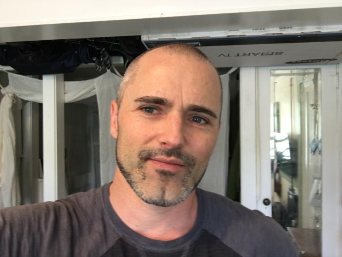 Ladies which look is best on me (various facial hair or no hair styles, thinning head hair or shaved - face & head hair are either peppered or dyed)? 