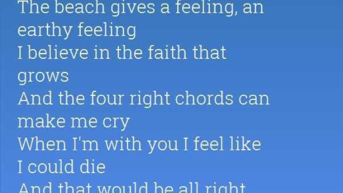 Any other song you thought was happy ending up being depressive af once paying attention to the lyrics?