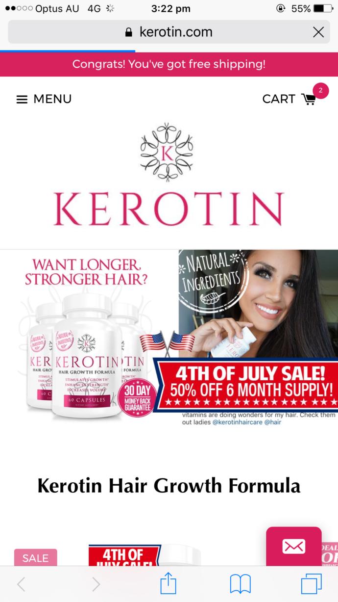 Has anyone used the Kerotin Hair Growth Formula Pills? If so, I'm curious to know if it really is a scam?