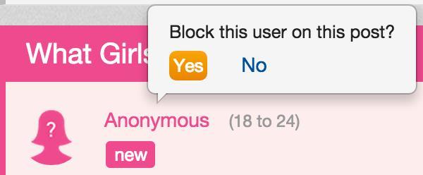 Do you like that blocked users can respond to your anonymous questions?