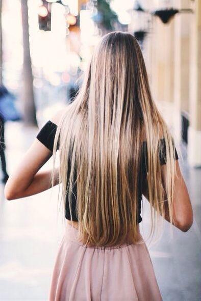 Which hair style is more attractive for long blonde hair?