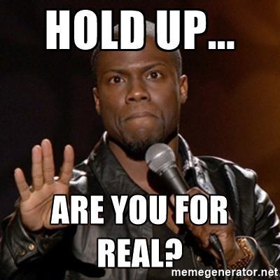 What do you usually say when someone asks if you are 'for real