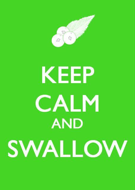 Swallowing chewing gum?