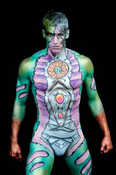 Would you strip down to mark up your body in paint (with paints that are safe for the body)?
