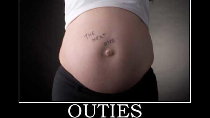 Would you still have sex with a girl if she takes her shirt off and has an outie belly button?