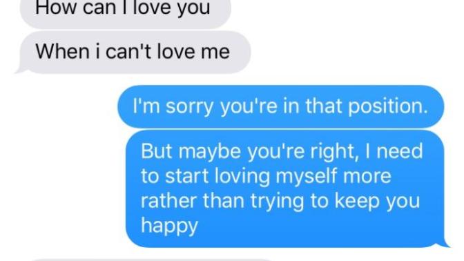 My ex boyfriend broke up with me so he can find himself but says he still loves me?