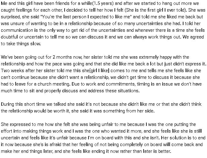 She likes me but doesn't want a relationship?