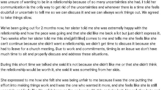 She likes me but doesn't want a relationship?