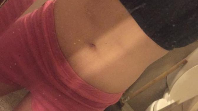 How does my stomach look considering I do not work out and I eat whatever I want?