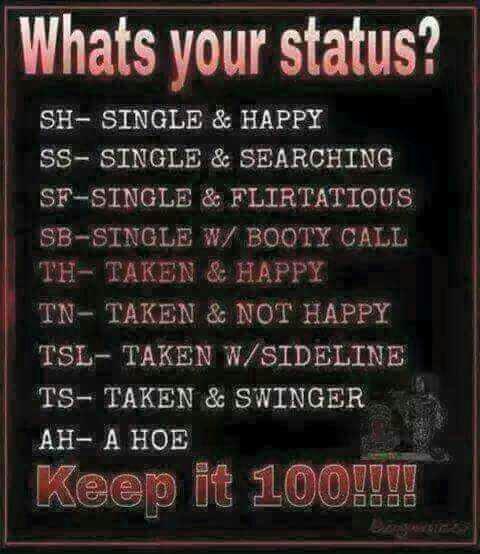 What's your status? is that your preferred status??