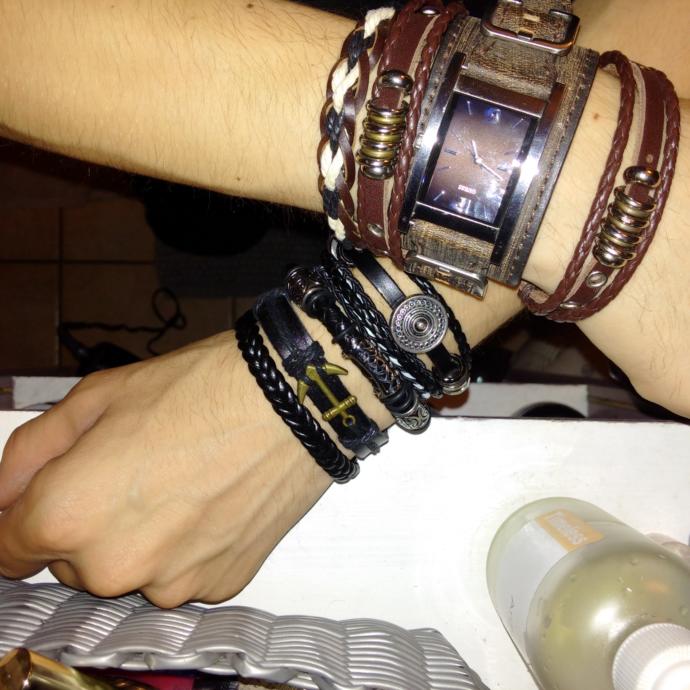 I'm kind of a leather bracelet fanatic? Thoughts?