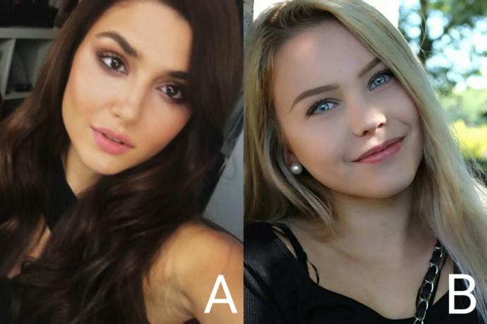 Which girl is more beautiful?