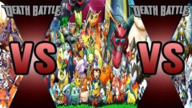 Who will win in a 3 way death battle Digimon, Pokemon or Yugioh?