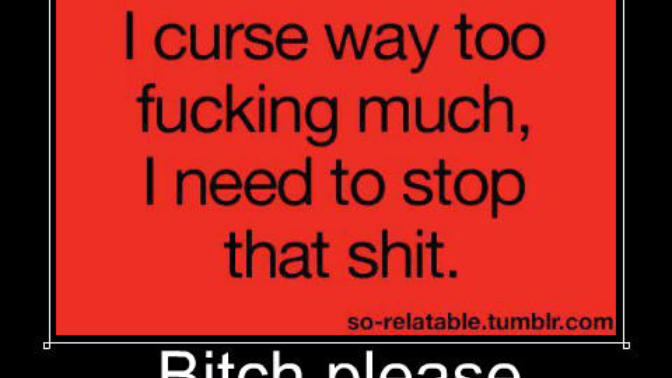 How often do you curse/cuss?