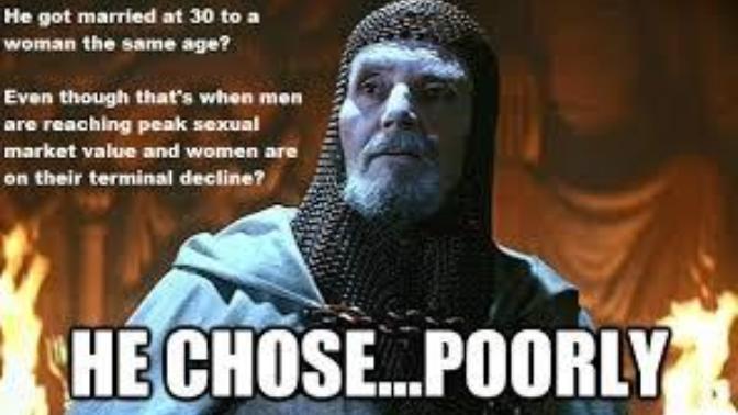 Women's prime years on the sexual marketplace to attract a husband are 16-30. Agree?