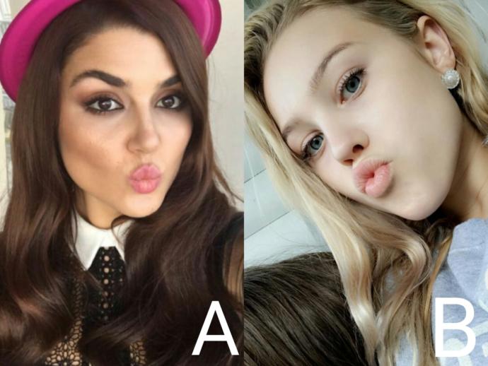 Who has more attractive face?