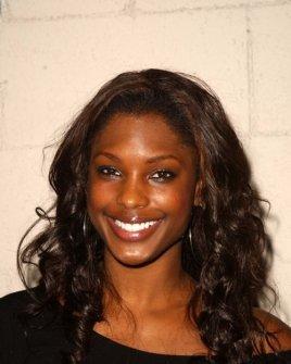 Does this black model have white physical features?