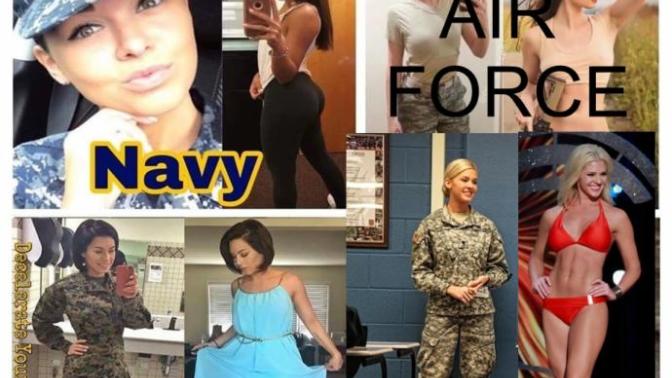 Which military branch has the best looking girl?
