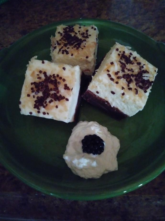 Made coconut cream and chocolate truffles with my niece this morning, what do you think?