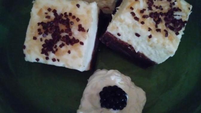 Made coconut cream and chocolate truffles with my niece this morning, what do you think?
