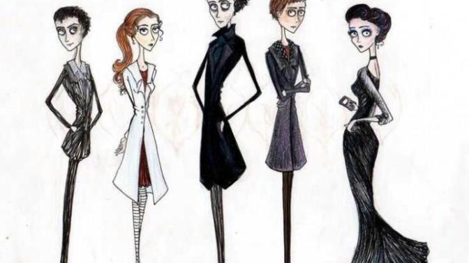 Why are all Tim Burton characters tall and lanky?