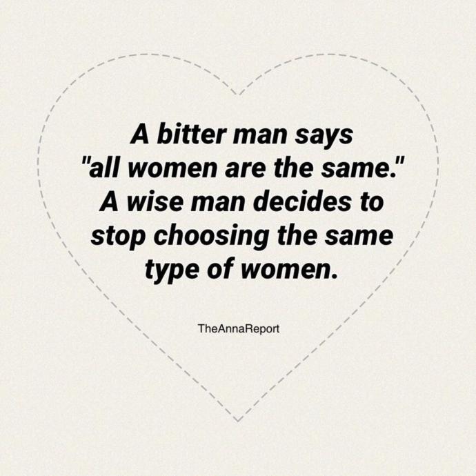 Do you agree with this or do you think a guy is justified in being bitter?