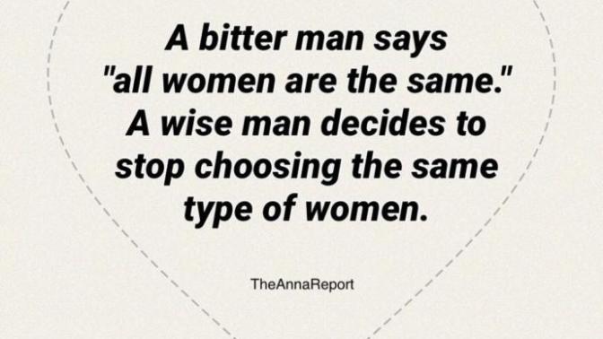 Do you agree with this or do you think a guy is justified in being bitter?