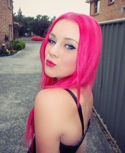 Girls, Would you ever dyed your hair bright pink?