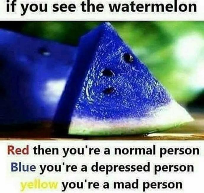 What colour is this watermelon?