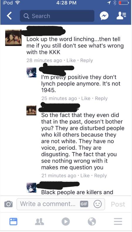 Should I quit being friends with this girl? She supports the kkk? And posts about it with a bunch of hatred towards others?