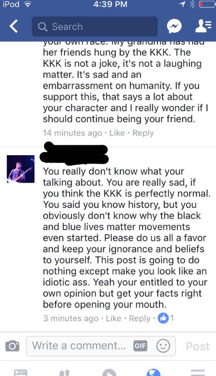 Should I quit being friends with this girl? She supports the kkk? And posts about it with a bunch of hatred towards others?