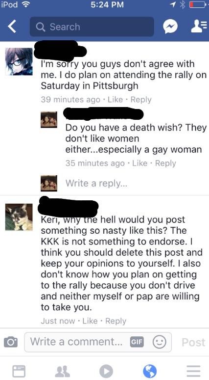 Should I quit being friends with this girl? She supports the kkk? And posts about it with a bunch of hatred towards others?