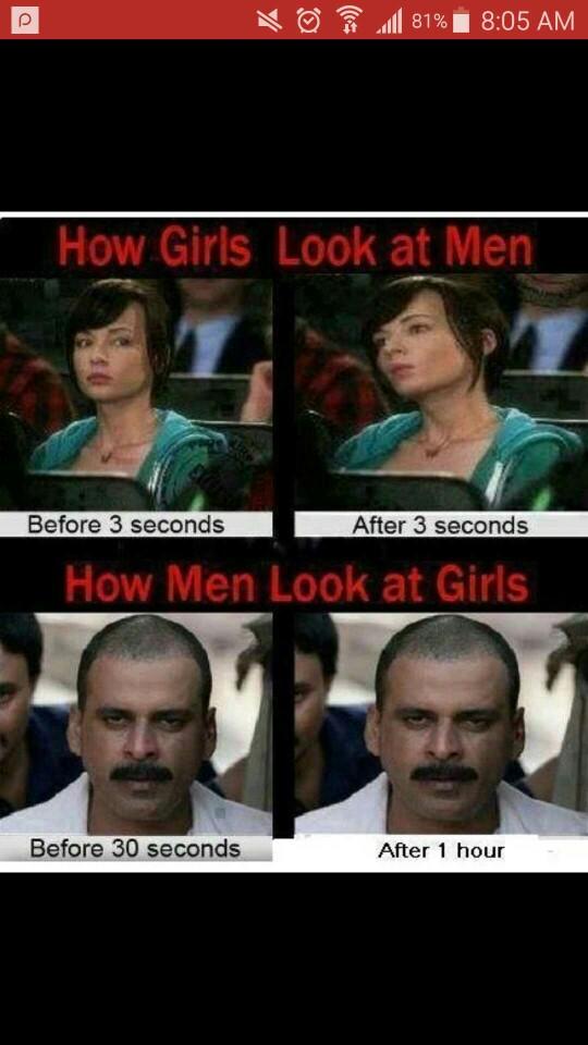 Is it true that guys don't know how to stare at girls they find attractive??