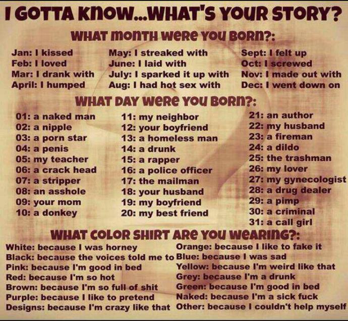 So What Is Yours??