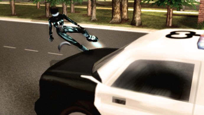 Would you stop, or run like hell; if this thing were chasing you?