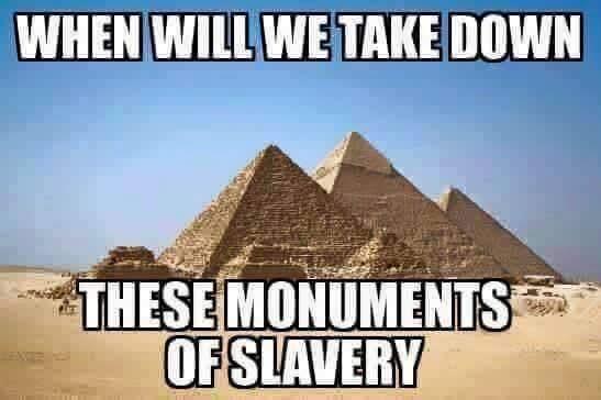 Should these statues and monuments to rascist slave owners be taken down just like the confederate owns?