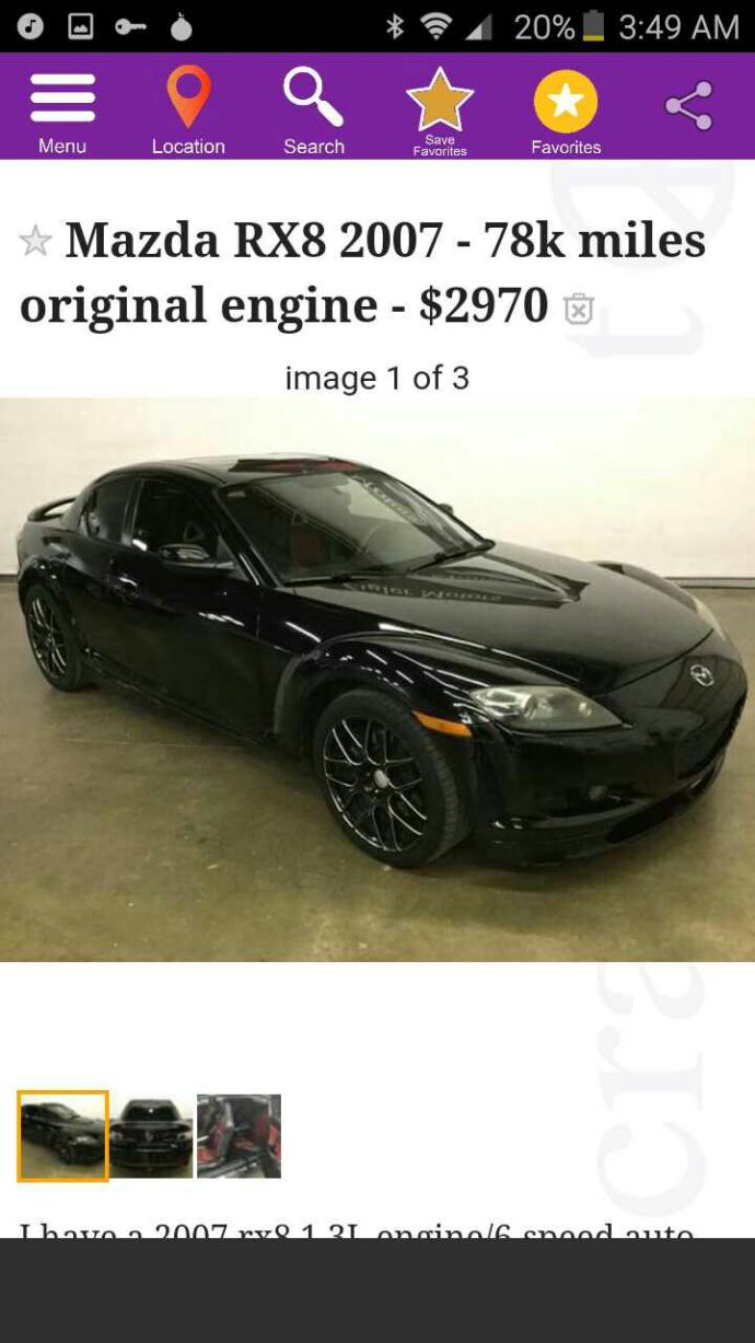 which car should i buy photo below 2008 mitsubishi lancer or 2007 mazda r8???