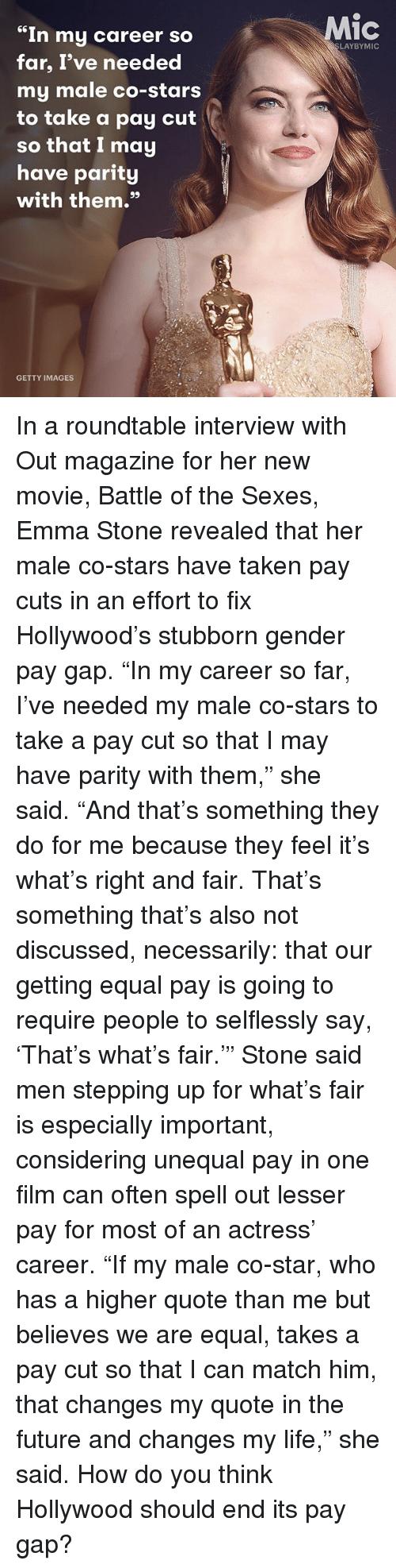How do you explain Hollywood's Gender pay gap?