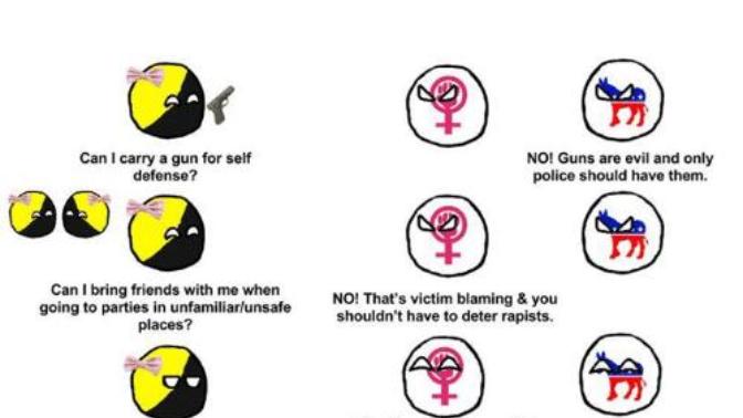 Why do feminists think we should teach men not to rape people, but not how to defend against rape?