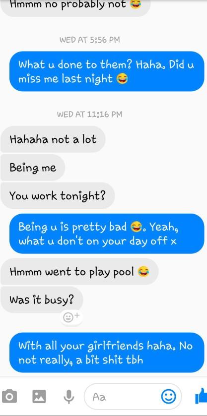 not a very flirty conversation??