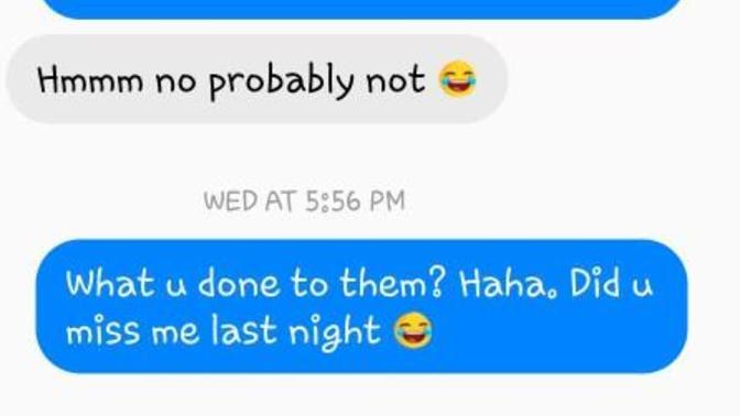 Not a very flirty conversation?