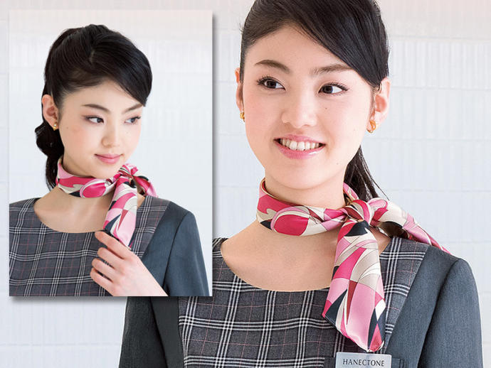 Do you ever see scarves worn like this?