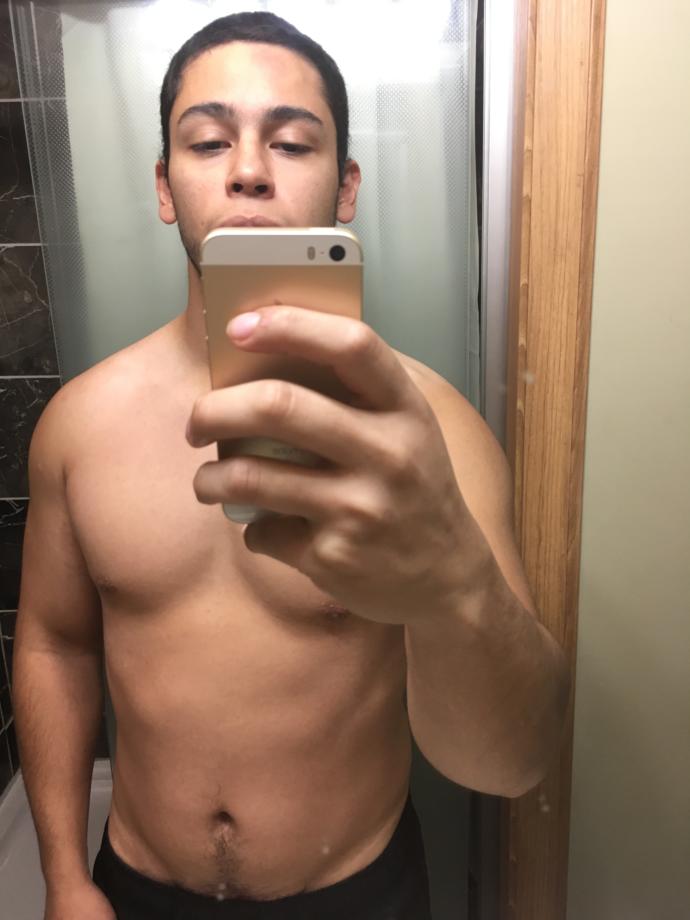 Am I starting to get a v shape for my abs?