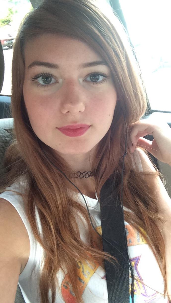 Rate this girl with the dyed hair?