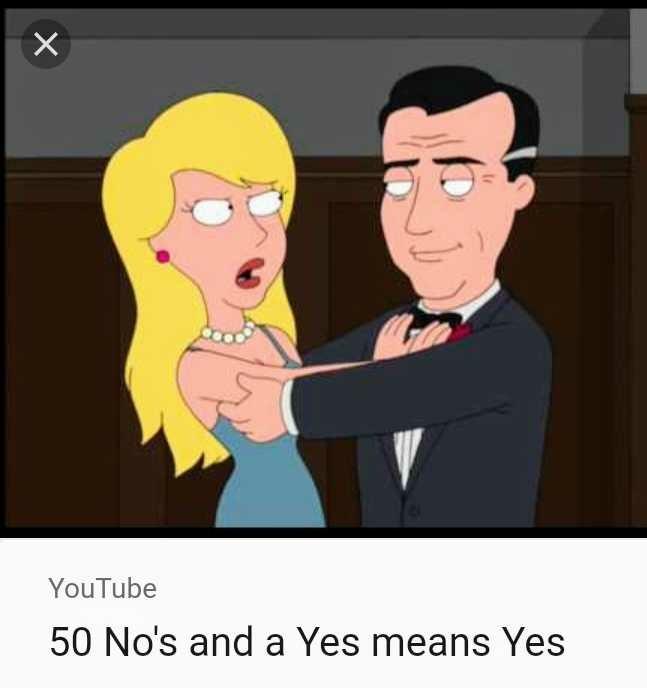 Why don't men understand that no means no?