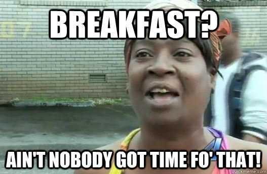 What does your breakfast consist of?