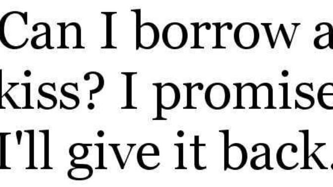 What's the best pickup line you have ever said to anyone?