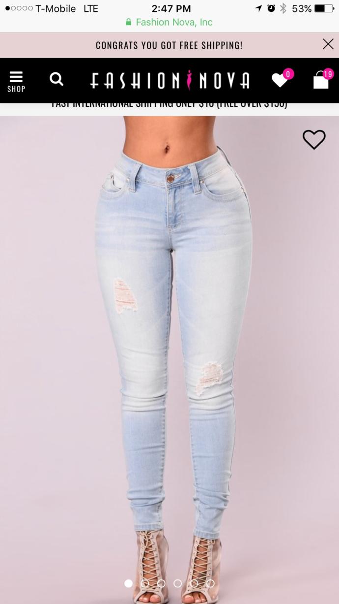 Which pair of jeans would look best with this shirt ?
